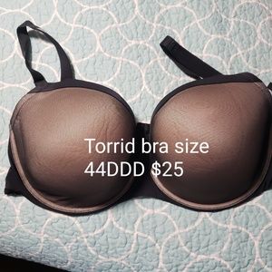 Torrid black and nude bra